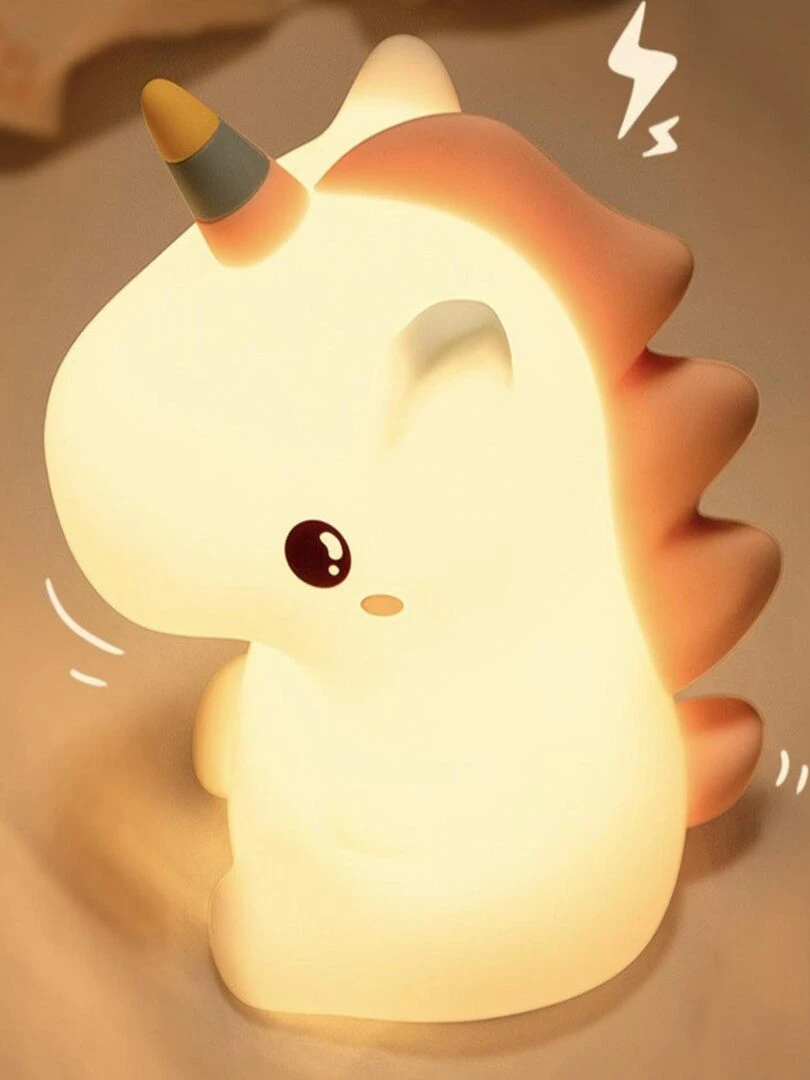 Ma Lampe Veilleuse Licorne   Beige clair