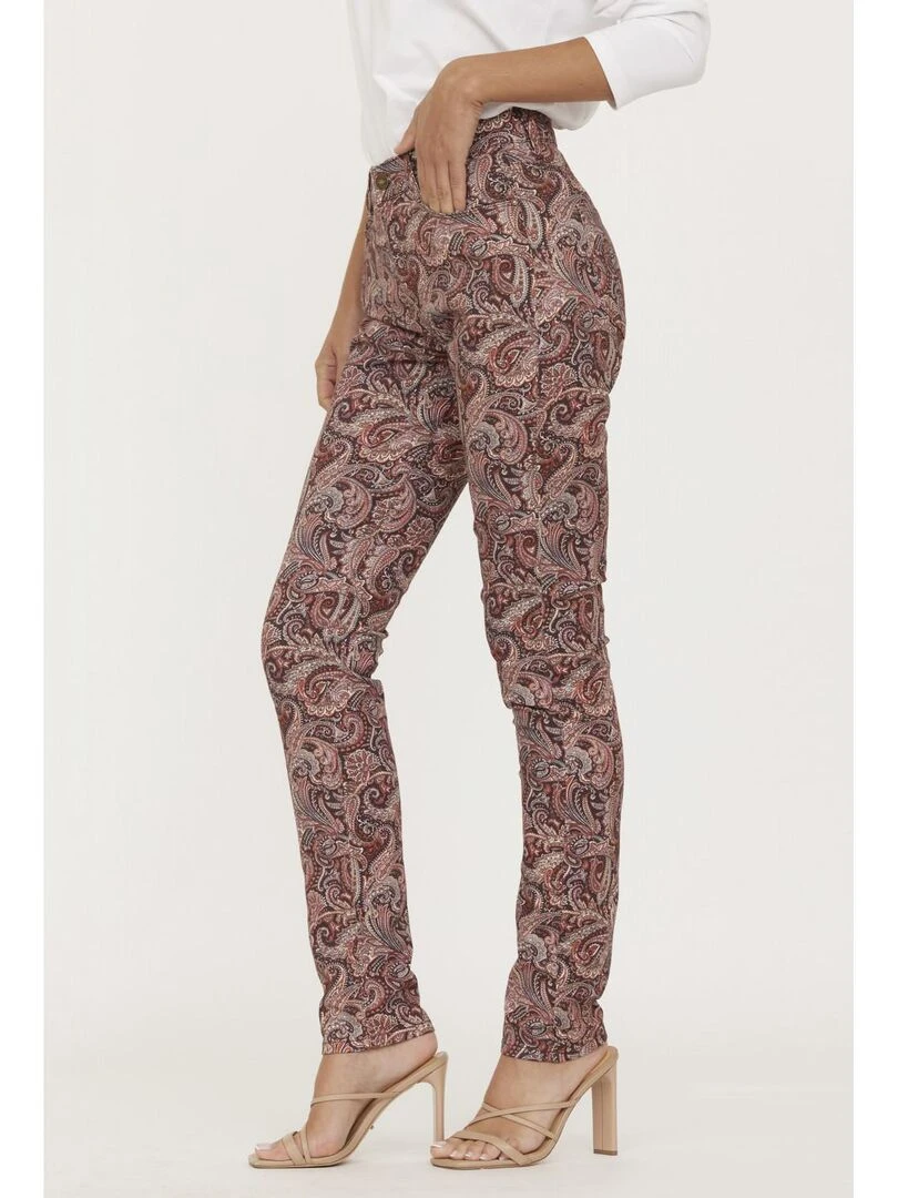 Lee Cooper Pantalon coton slim LC135 Rouge brique
