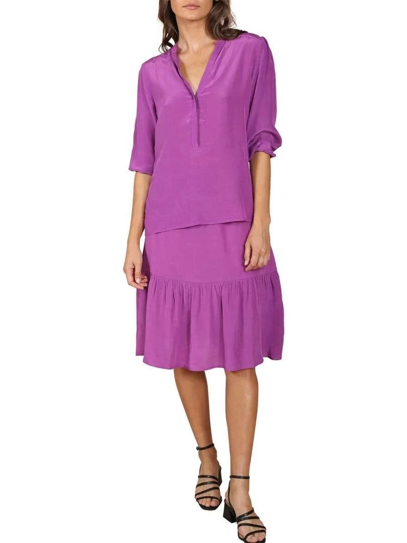 CHATTAWAK Blouse droite Violet