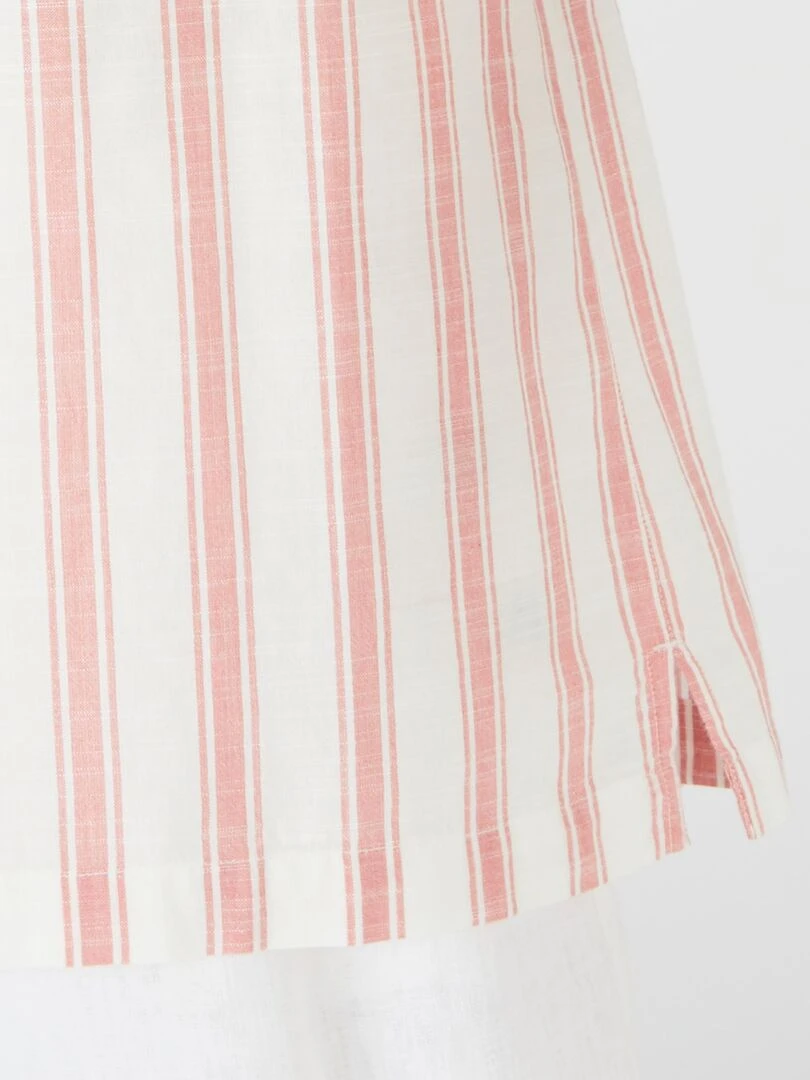 Blouse rayée en voile de coton    Damart   Rose