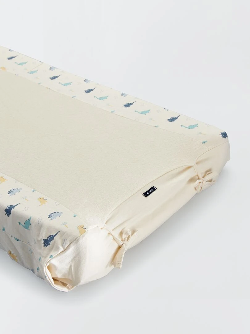Housse de matelas à langer Blanc 'dino'