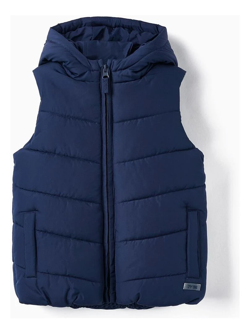 Gilet matelassé avec capuche pour garçon DIFFERENT TOGETHER Bleu foncé