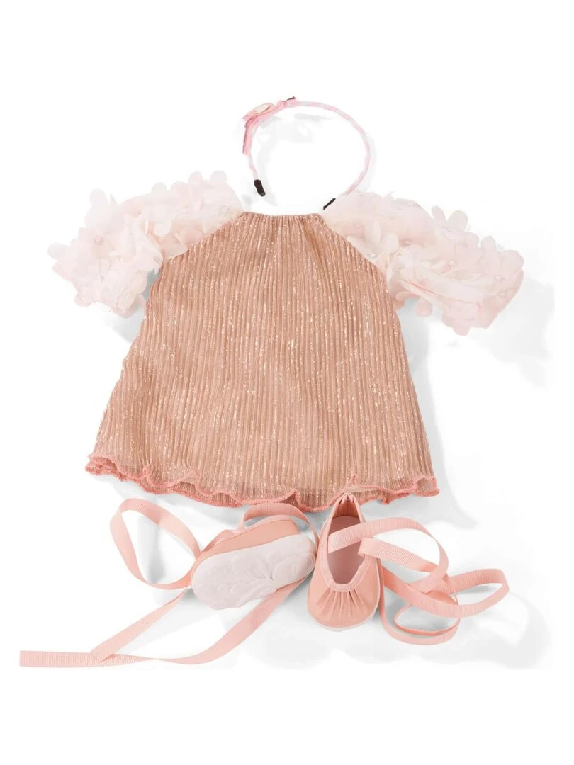 Vêtements pour poupée de 45 à 50 cm : Robe bandeau et chaussures N/A