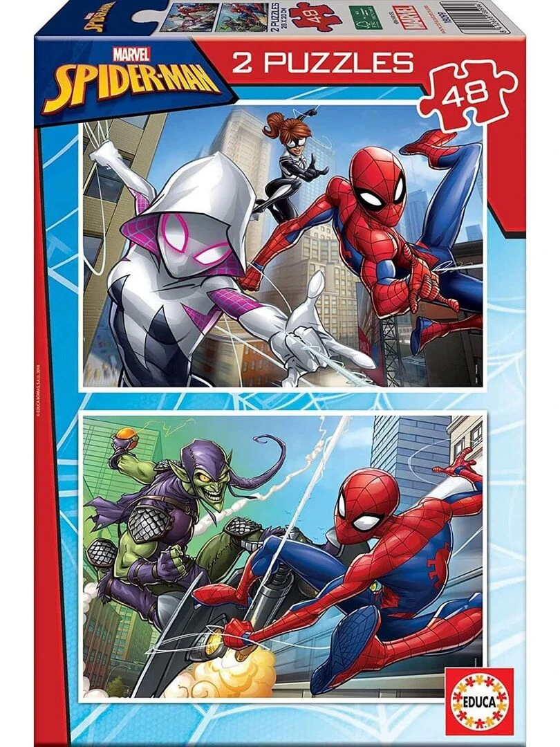 Puzzles 2 x 48 pièces : Spiderman N/A