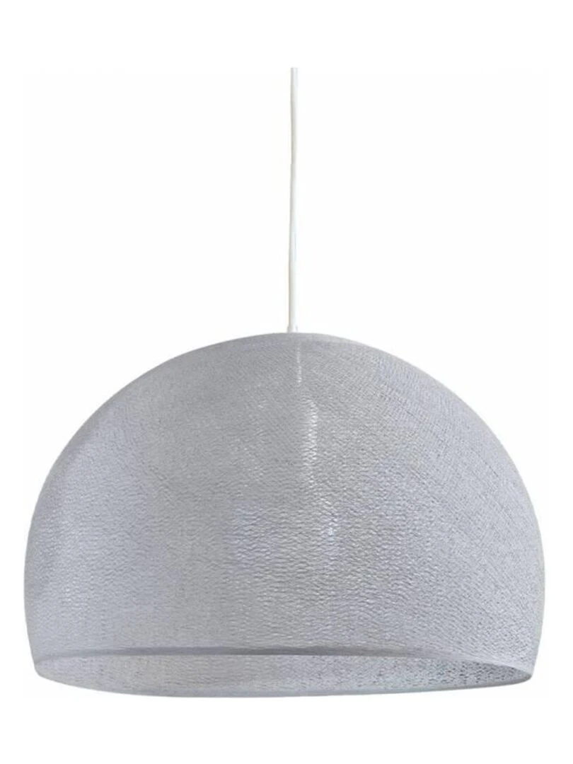 Abat jour coupole gris perle 50 et sa suspension simple Gris perle