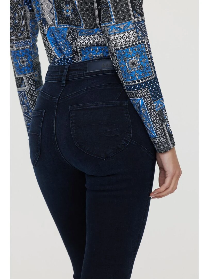 Lee Cooper   Jean coton slim push up JINNIE   Bleu Noir