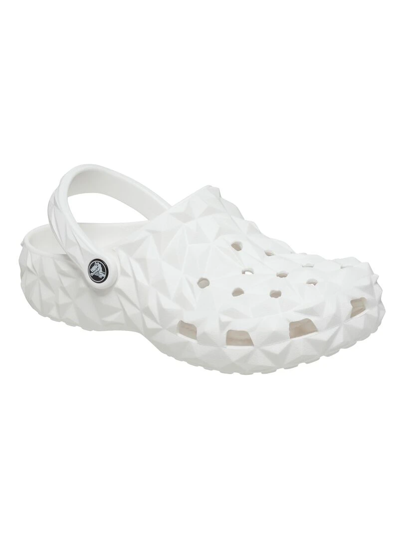 Sabot à Enfiler Crocs Classic Geometric Cloq   Blanc