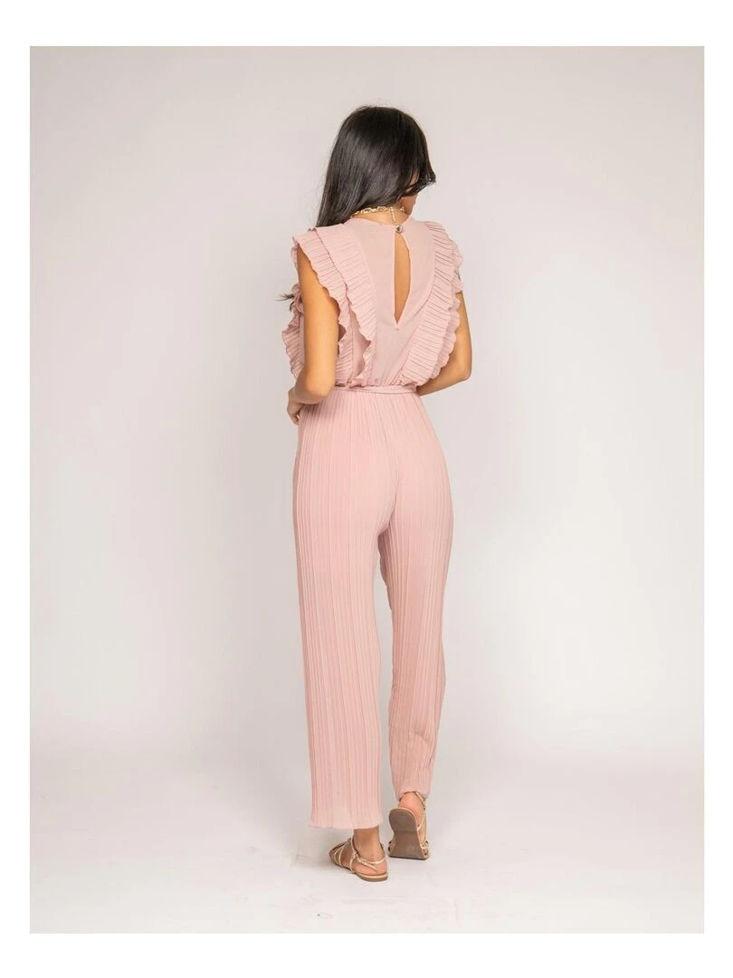Combi pantalon fluide ERINE Rose clair