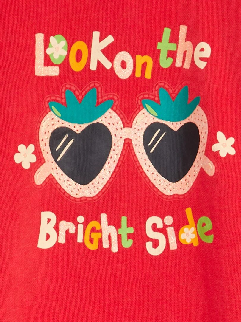 Sweat fantaisie   Rouge