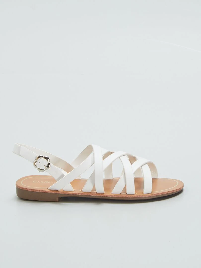Sandales à brides BLANC