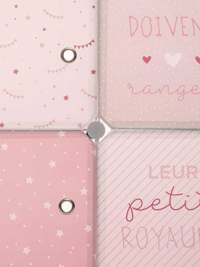 Rangement penderie rose pour enfant   Rose