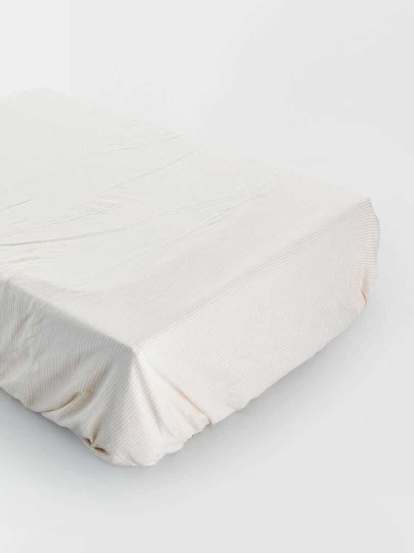 Lot de 2 draps housse lit bébé Blanc