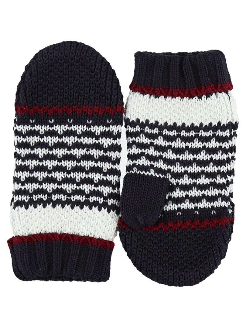 Moufles Rayé Coton   Noukie's   Bleu