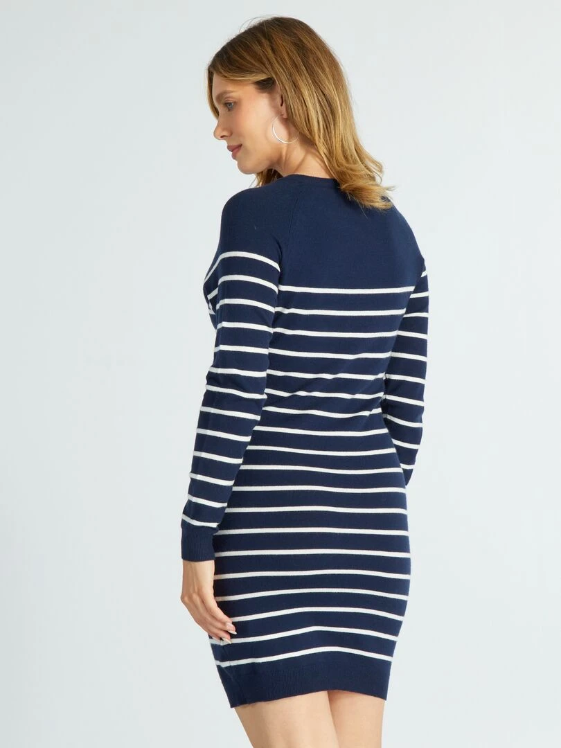 Robe pull d'allaitement   Bleu