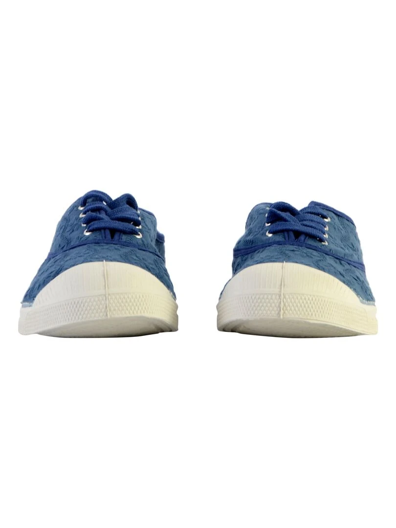 Tennis à Lacets Bensimon Broderie Anglaise   Bleu