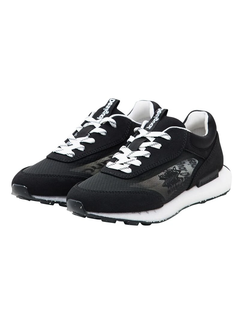 Basket à Lacets Desigual Jogger Colour Logo   Noir