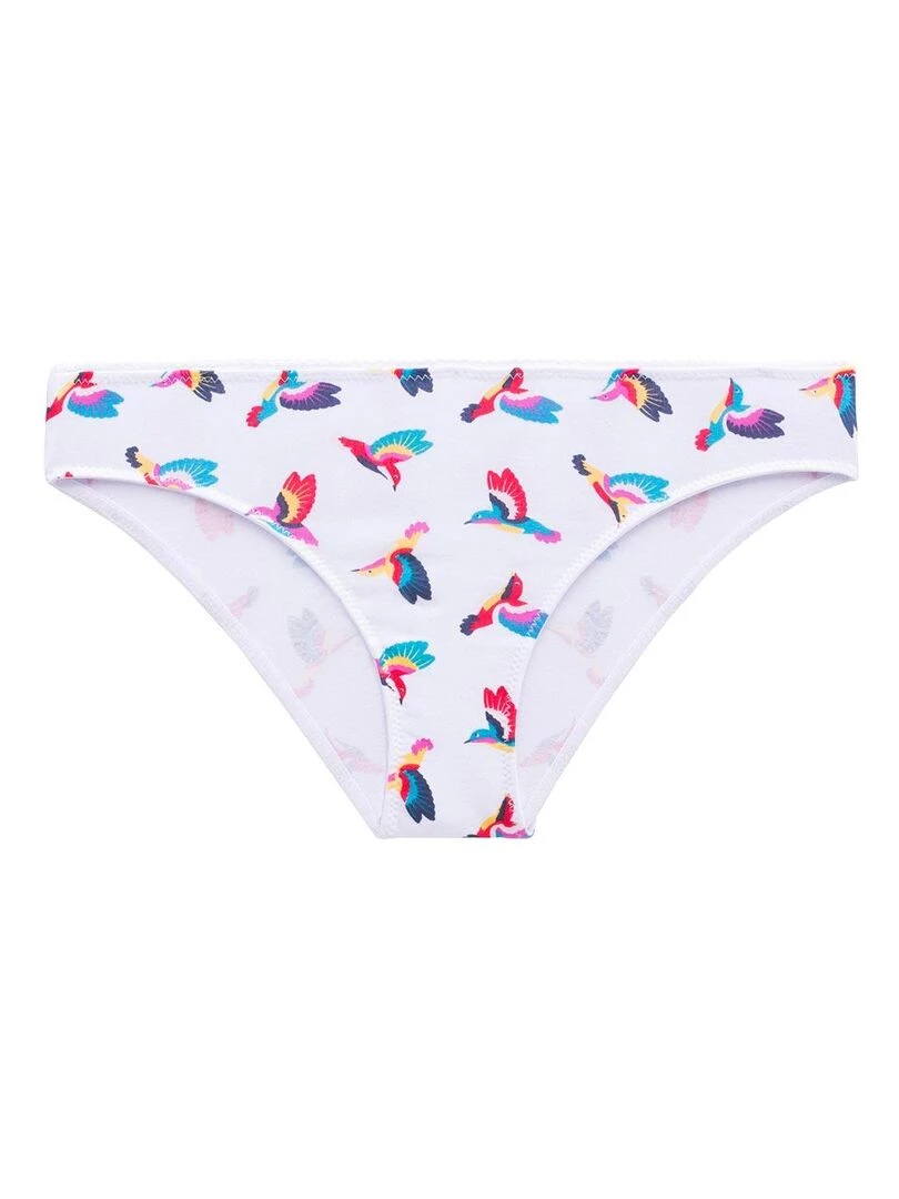 Lot de 2 slips en coton CLEM   Morgan Junior   Blanc