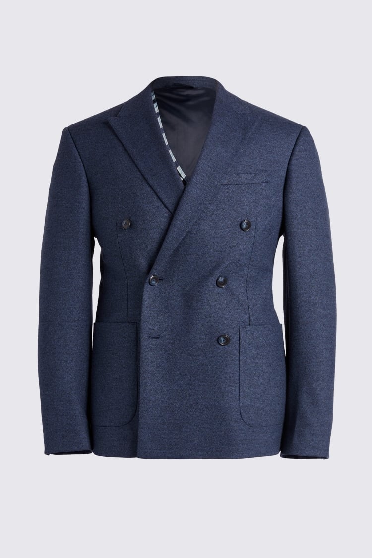 Ted Baker Tailored Fit Navy Check Jacket    Buy Online at Moss