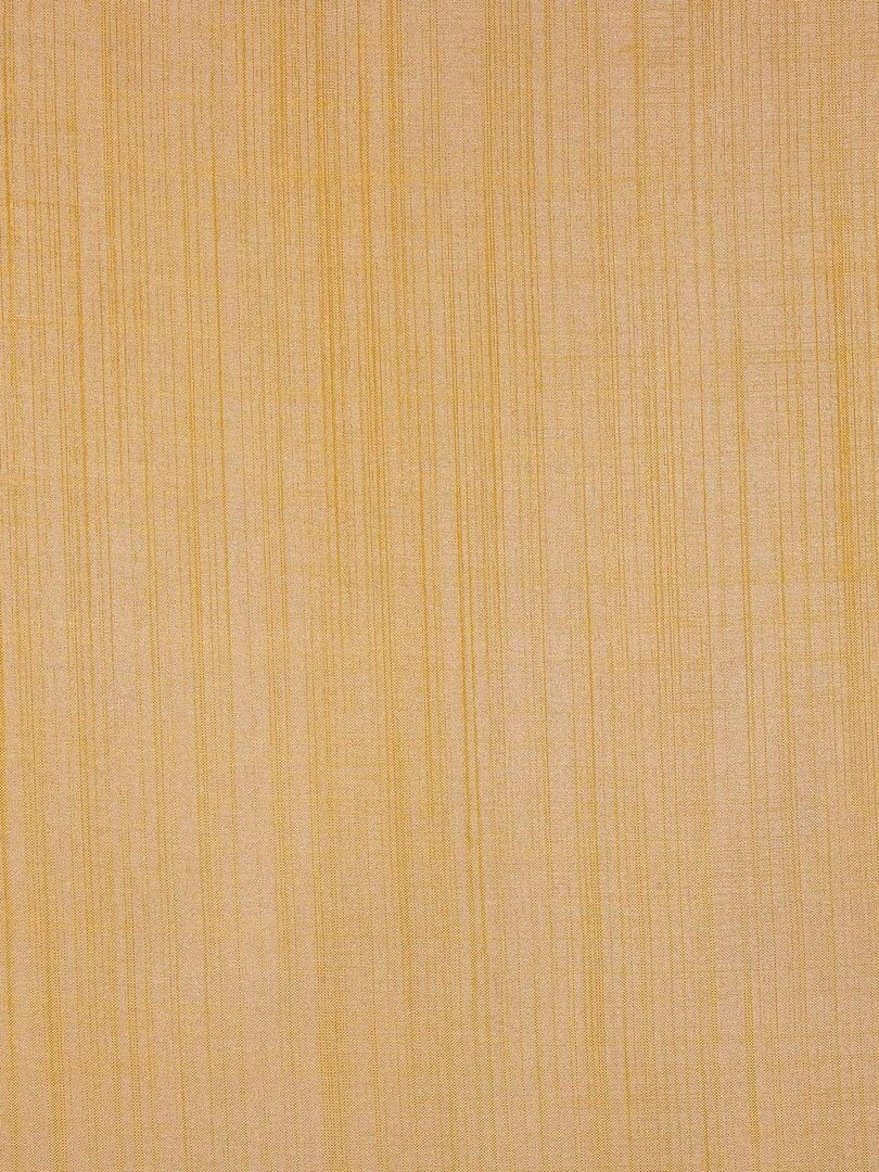 Paire de vitrages droits en étamine givrée   Jaune