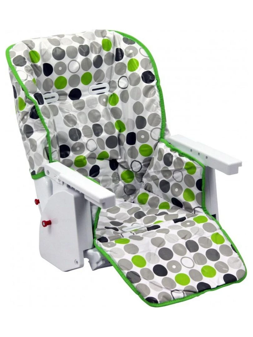 Housse d'assise pour chaise haute bébé enfant gamme Ptit Monsieur Bébé Vert