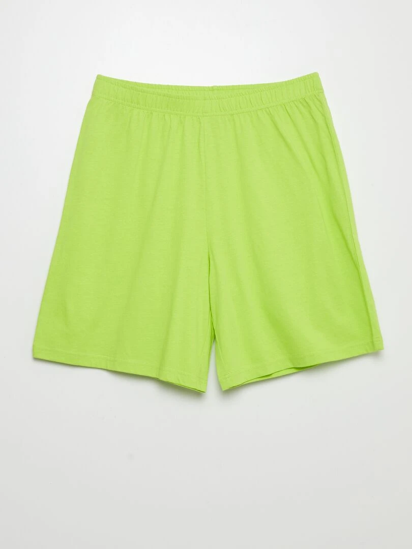 Pyjama court short + t shirt   2 pièces   Noir