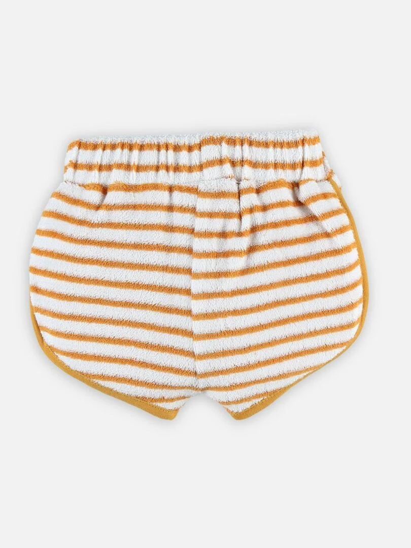 Shorte rayé pêche   Noukie's   Blanc