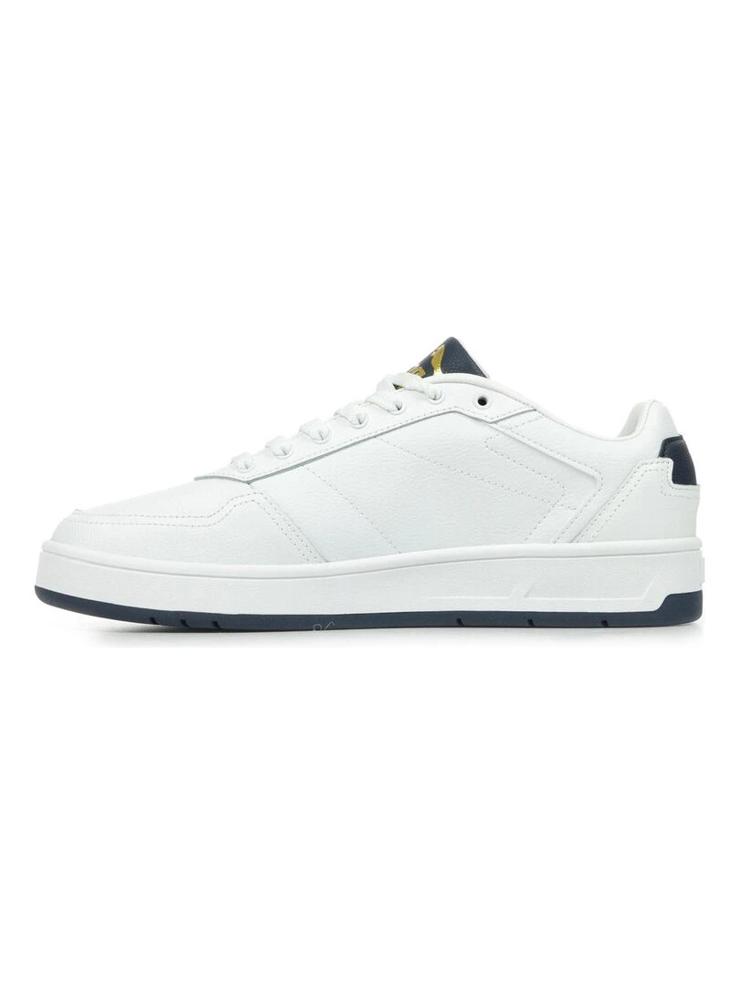 Baskets PUMA Court Classic Lux   Blanc Bleu marine