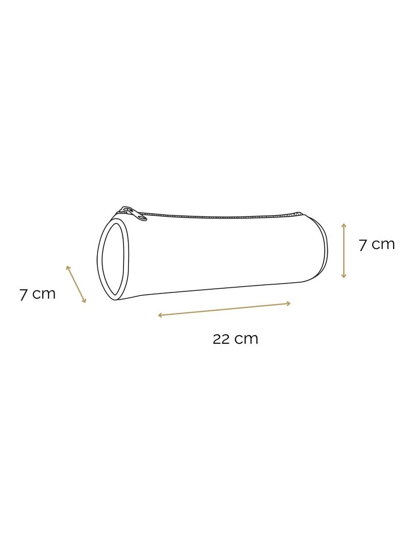 BAGTROTTER Trousse scolaire ronde Poivre Blanc Rose   Rose
