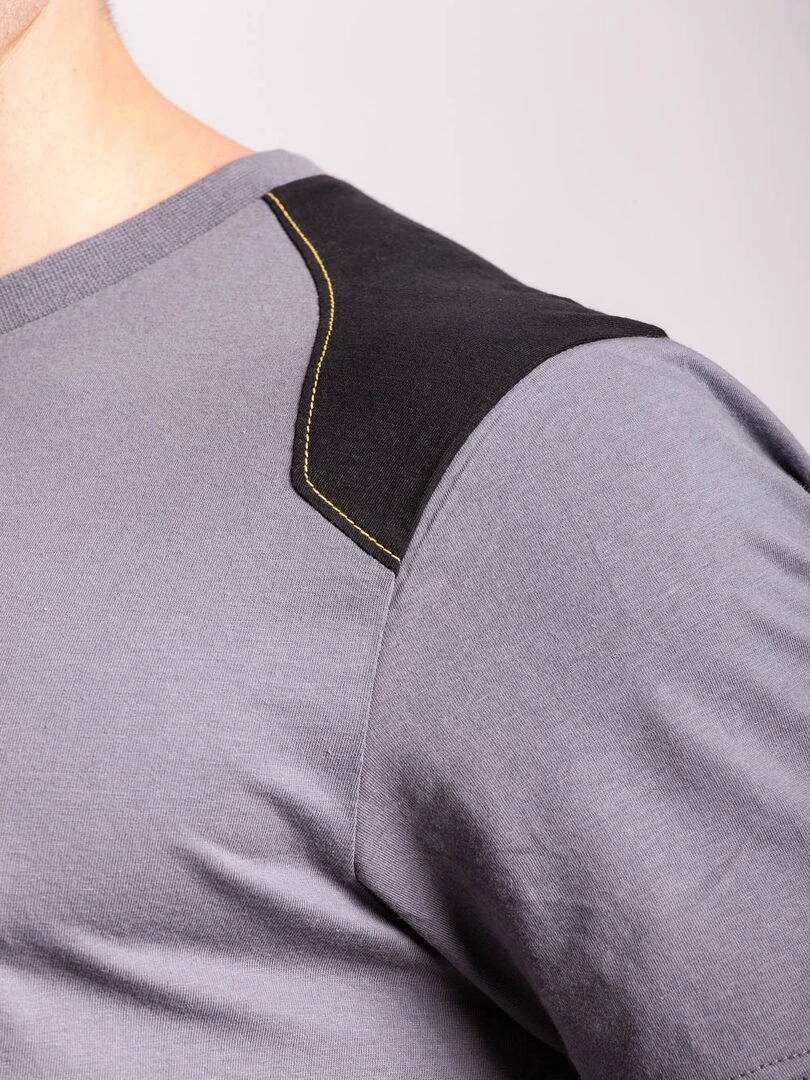 T shirt renforcé coton WORKTS 'Rica Lewis'   Gris