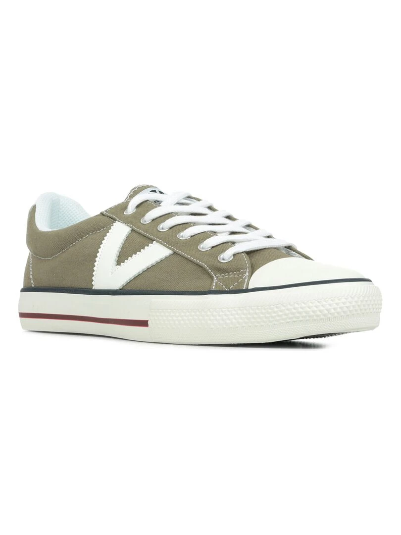Baskets Victoria Tribu Lona Contrast Marron