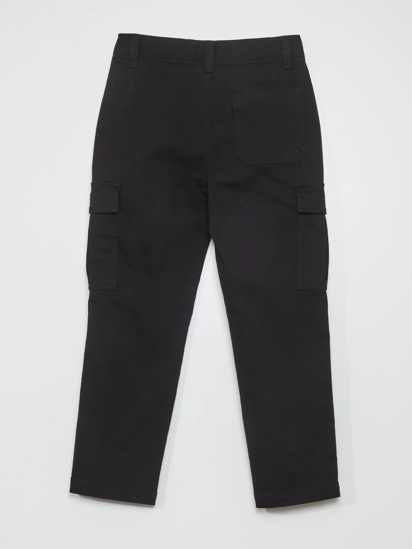 Pantalon slim fit à poches noir