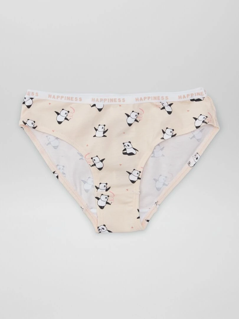 Lot de 4 culottes imprimées   Panda