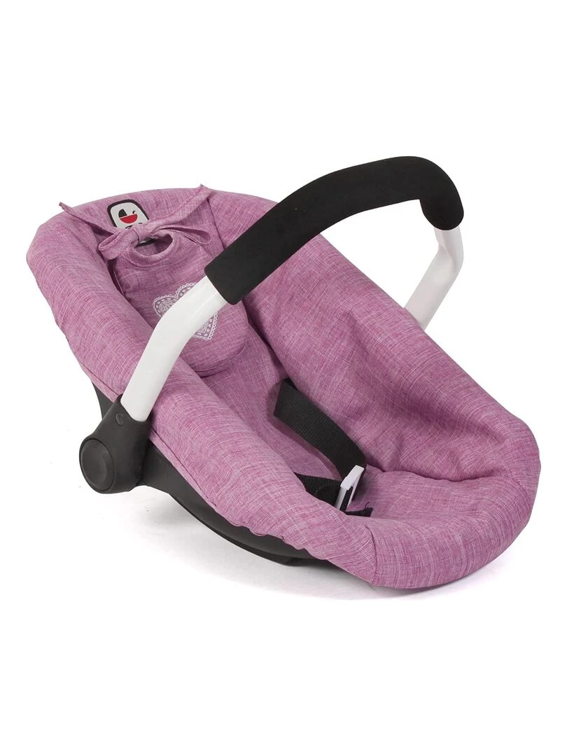 Siège de voiture pour poupées jean rose N/A