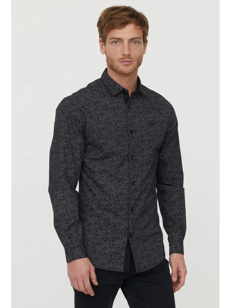 Lee Cooper Chemise manches longues coton DIKO Noir