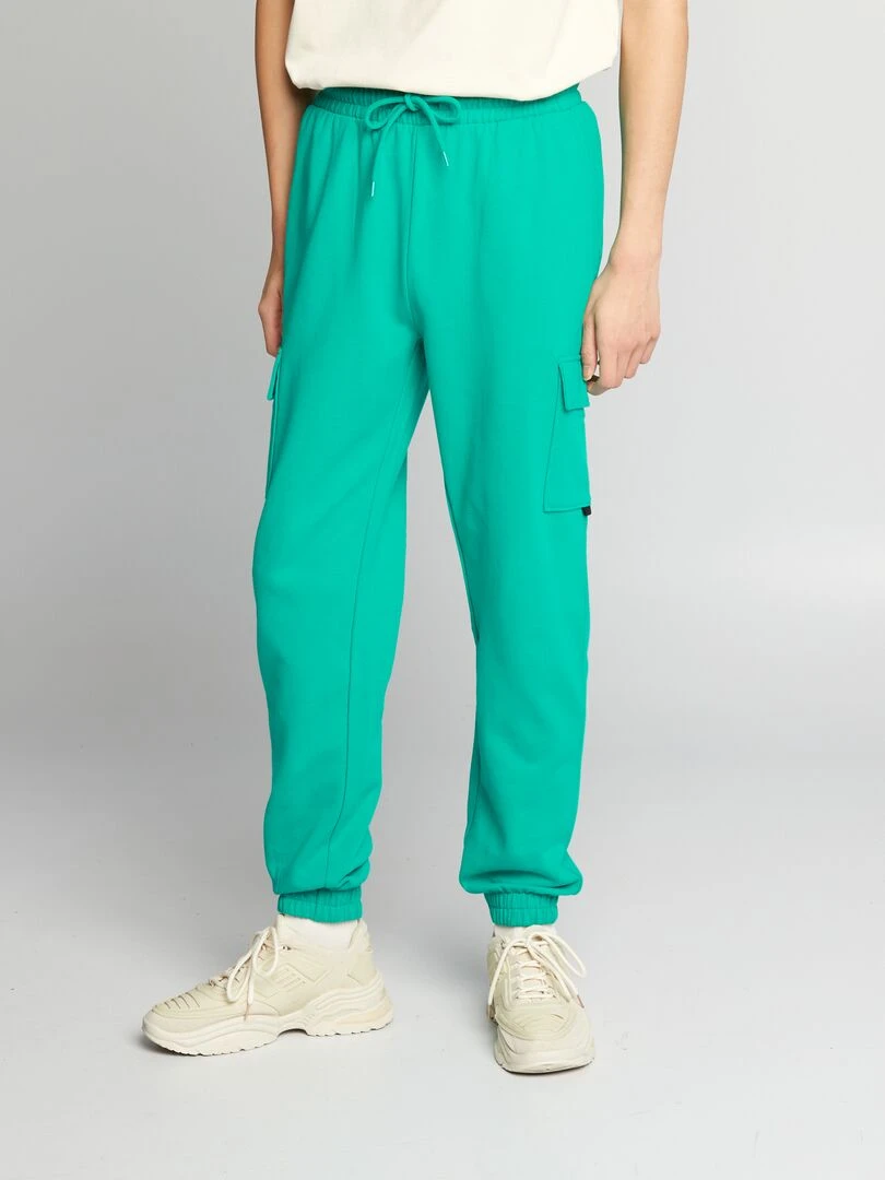 Pantalon de jogging style cargo vert
