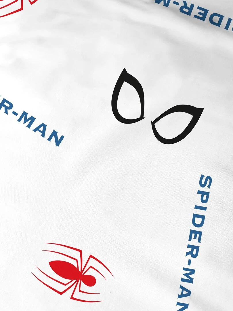 Parure de lit imprimée 100% coton  SPIDERMAN HOME BASIC   Bleu marine