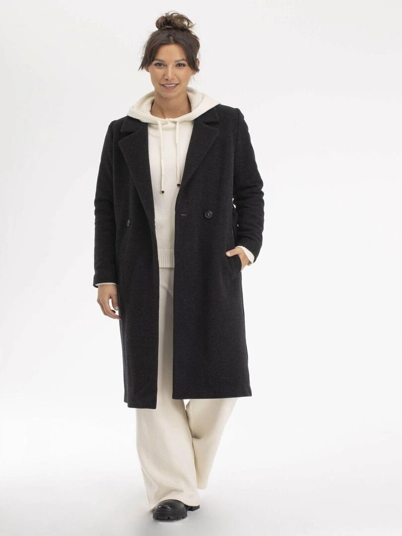 Manteau CLEO Gérard Pasquier gris anthracite