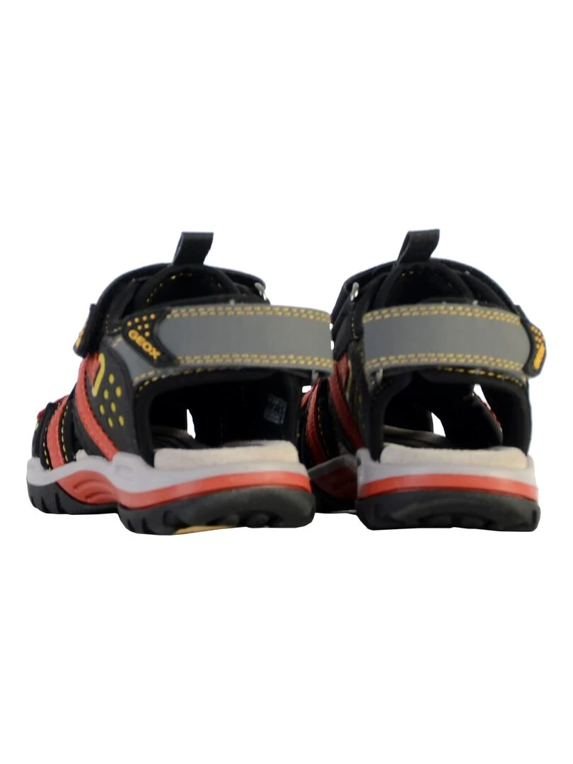 Sandale Cuir Enfant Geox Borealis   Noir