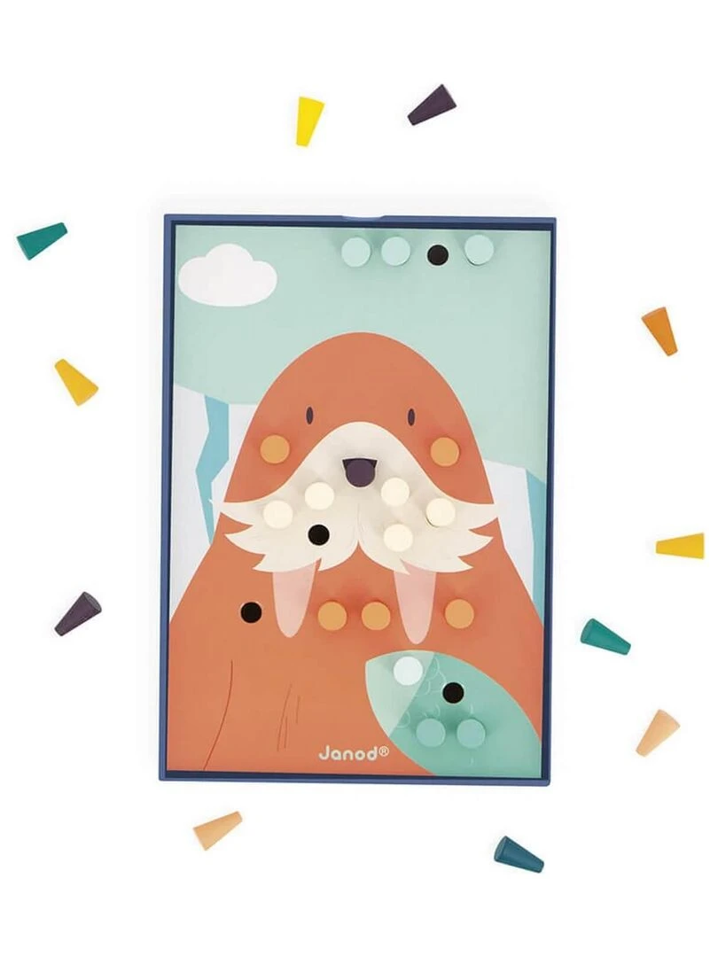 Mosaïque en bois : animaux   N/A