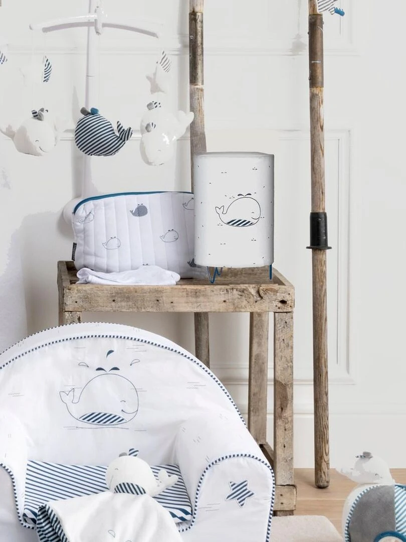 Luminaire en coton blanc SAUTHON Blanc