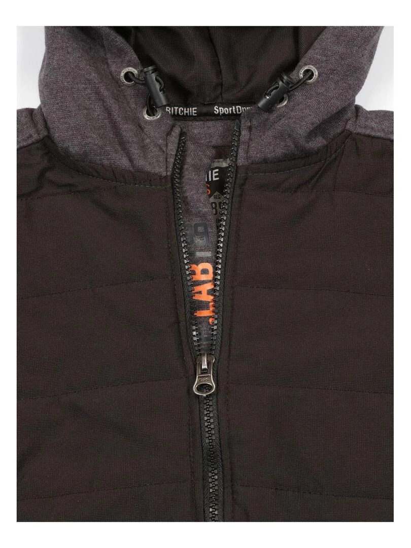 SWEAT ZIPPE CAPUCHE WILKY BOY Gris