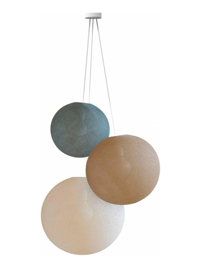 Suspension 3 globes Vert chèvrefeuille