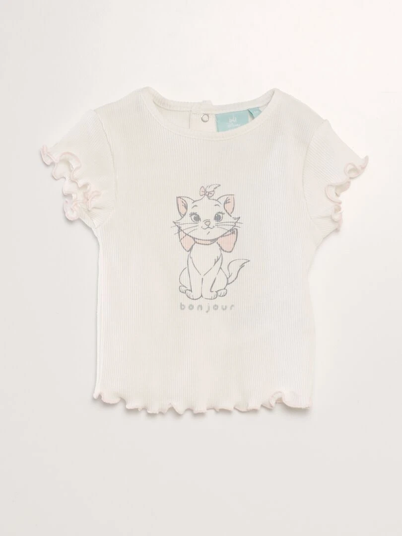 Pantalon denim paper bag   Blanc/vert