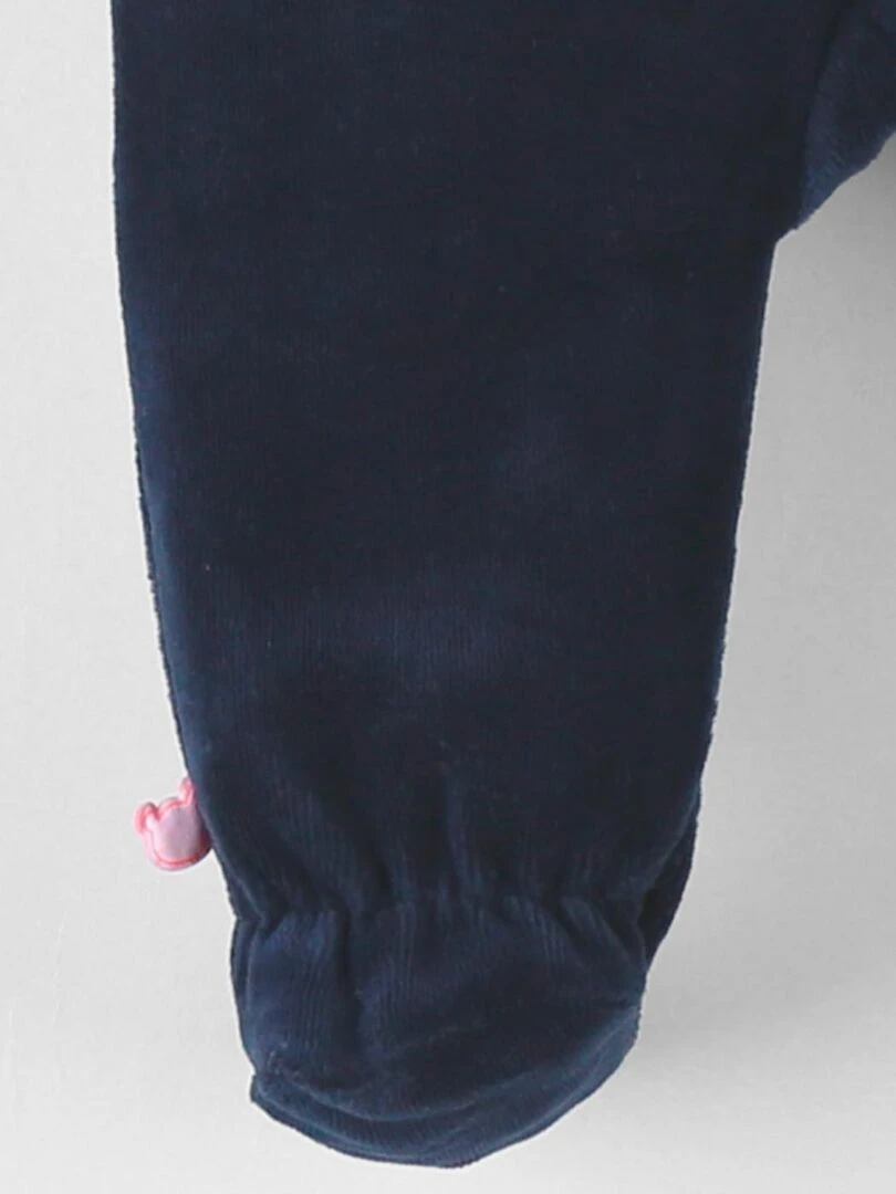 Pyjama 1 pièce lion en velours    Noukie's   Bleu