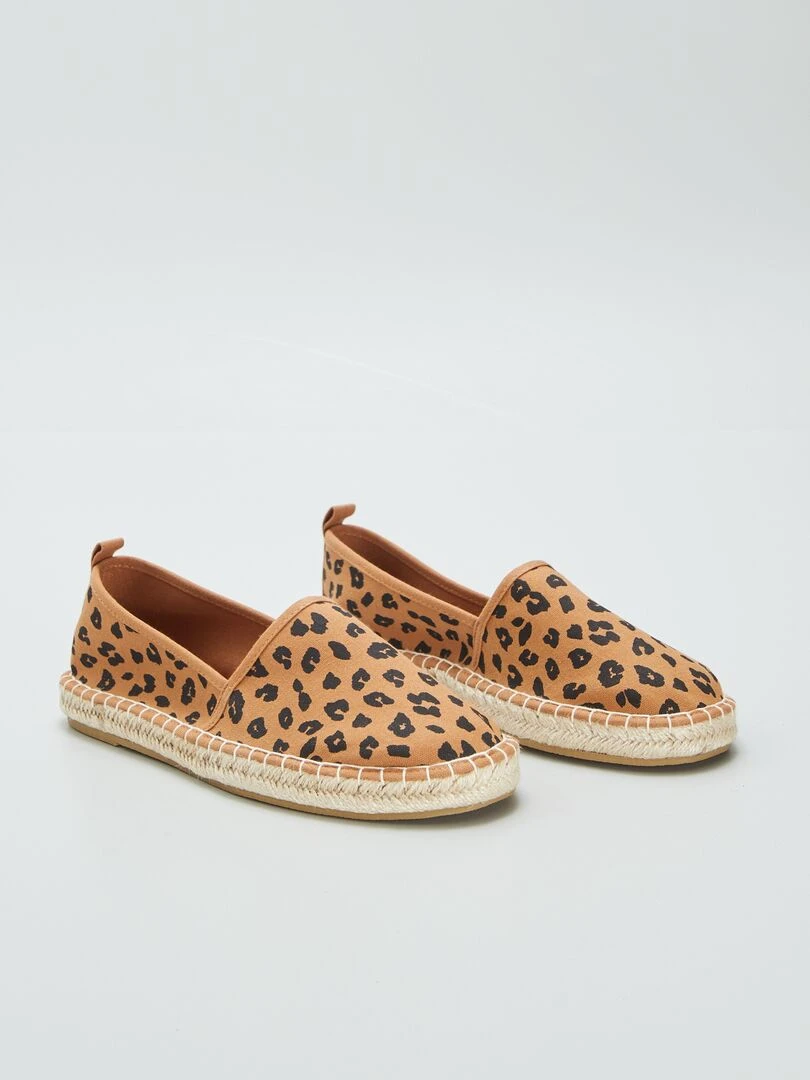 Espadrilles en toile léopard Léopard