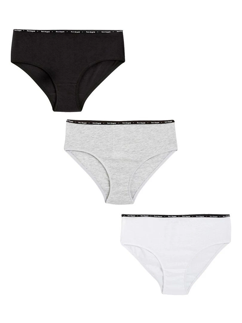 Lot de 3 culottes fille Pépita Multicolore