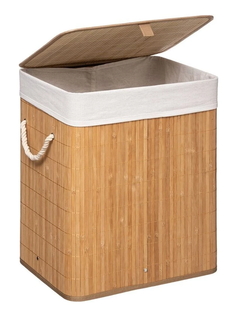 Panier à linge bambou naturel   Beige