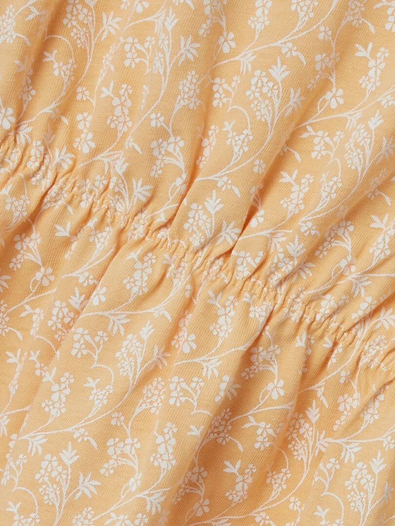 Robe imprimée à bretelles   orange