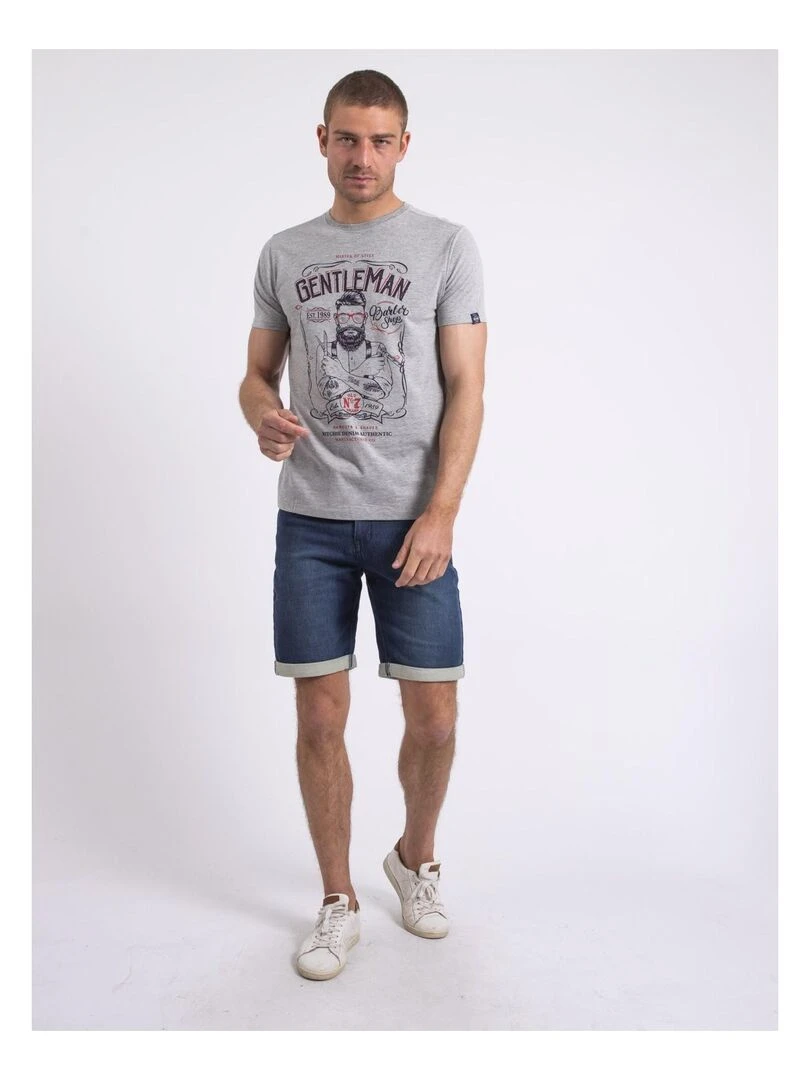 T shirt col rond NAGORI   Gris