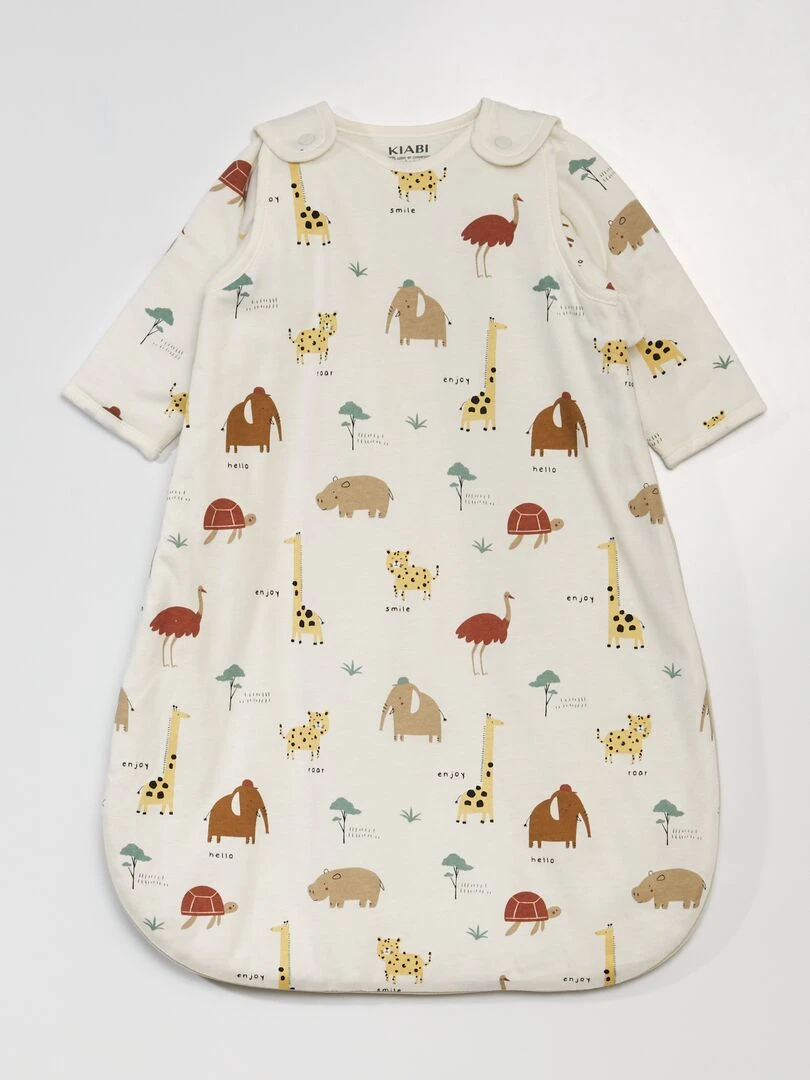 Gigoteuse 'Safari' avec manches longues amovibles Beige / Safari